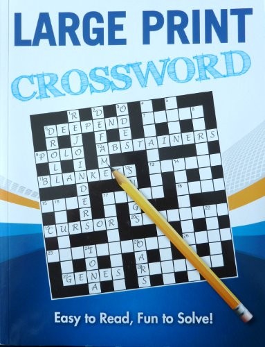 Large print puzzles crossword - print, puzzles: