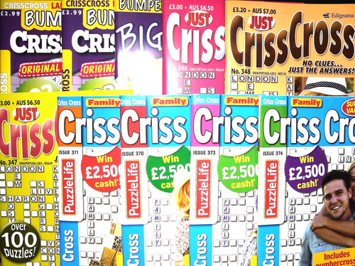 Criss cross puzzle books - 10,