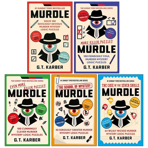 Murdle puzzle series books - puzzle,