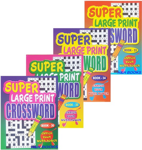 Large print crossword - print,