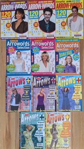 Arrow words puzzle books - words,